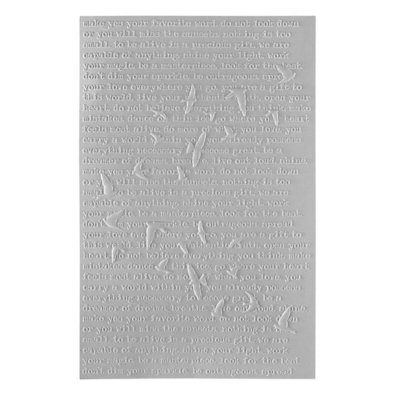 Spellbinders - Collaged Birds Collection - 3D Embossing Folder - Soaring-ScrapbookPal