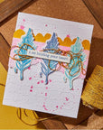 Spellbinders - Collaged Birds Collection - Embossing Folder - Scribbled Letter-ScrapbookPal