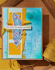 Spellbinders - Collaged Birds Collection - Registration Press Plates & Dies - Feather Dreams-ScrapbookPal