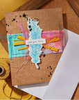 Spellbinders - Collaged Birds Collection - Registration Press Plates & Dies - Feather Dreams-ScrapbookPal