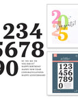 Spellbinders - Color Mix Celebrations Collection - Press Plates - Bold Color Mix Numbers-ScrapbookPal