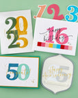 Spellbinders - Color Mix Celebrations Collection - Press Plates - Bold Color Mix Numbers-ScrapbookPal