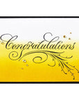 Spellbinders - Copperplate Everyday Sentiments Collection - Press Plate - Copperplate Congratulations-ScrapbookPal