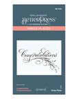 Spellbinders - Copperplate Everyday Sentiments Collection - Press Plate - Copperplate Congratulations-ScrapbookPal