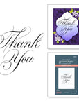 Spellbinders - Copperplate Everyday Sentiments Collection - Press Plate - Copperplate Thank You-ScrapbookPal