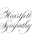 Spellbinders - Copperplate Happy Everything Sentiments Collection - Press Plates - Copperplate Heartfelt Sympathy-ScrapbookPal