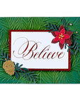 Spellbinders - Copperplate Holiday Sentiments Collection - Press Plates - Copperplate Believe-ScrapbookPal