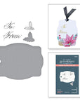 Spellbinders - Copperplate Holiday Sentiments Collection - Press Plates & Dies - Copperplate Gift Tag-ScrapbookPal