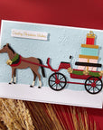Spellbinders - Country Christmas Collection - Dies - Christmas Horse-Drawn Wagon-ScrapbookPal