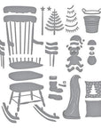 Spellbinders - Country Christmas Collection - Dies - Christmas Rocking Chair-ScrapbookPal