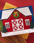 Spellbinders - Country Christmas Collection - Press Plates & Dies - Country Christmas Banner & Sentiments-ScrapbookPal
