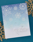Spellbinders - Create Your Way Holiday Collection - Letterpress + Foil Plate & Dies - Winter Peace-ScrapbookPal