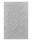 Spellbinders - De-Light-Ful Christmas Collection - 3D Embossing Folder - Holly & Foliage-ScrapbookPal