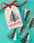 Spellbinders - Dear Santa Collection - Dimensional Stickers - Christmas Trees-ScrapbookPal