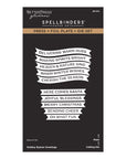 Spellbinders - Dear Santa Collection - Letterpress + Foil Plate & Dies - Holiday Banner Greetings-ScrapbookPal