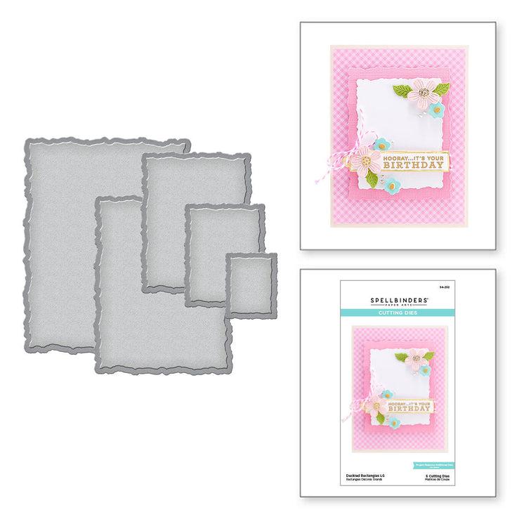 Spellbinders - Dies - Nestabilities Deckled Rectangles LG-ScrapbookPal