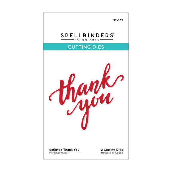 Spellbinders - Dies - Scripted Thank You-ScrapbookPal