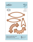 Spellbinders - Dimensional Doily Collection - Dies - Petite Double Bow with Dimensional Circles-ScrapbookPal