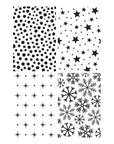 Spellbinders - Essential Holiday Collection - Press Plates - Holiday Backgrounds Panels-ScrapbookPal