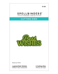 Spellbinders - Essentially Yours Sentiments Collection - Dies - Layered Best Wishes-ScrapbookPal