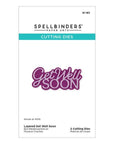 Spellbinders - Essentially Yours Sentiments Collection - Dies - Layered Get Well Soon-ScrapbookPal