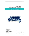 Spellbinders - Essentially Yours Sentiments Collection - Dies - Layered Happy Birthday-ScrapbookPal