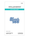 Spellbinders - Essentially Yours Sentiments Collection - Dies - Layered Thank You-ScrapbookPal