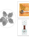 Spellbinders - Falling Leaves Collection - 3D Wax Seal Stamp - Acorn Trio-ScrapbookPal