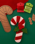 Spellbinders - Felt Stitch & Create Collection - Dies - Felt Candy Cane-ScrapbookPal