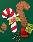 Spellbinders - Felt Stitch & Create Collection - Dies - Felt Candy Cane-ScrapbookPal