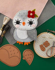 Spellbinders - Felt Stitch & Create Collection - Dies - Felt Snowy Owl-ScrapbookPal