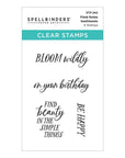 Spellbinders - Field Notes Collection - Clear Stamps - Field Notes Sentiments-ScrapbookPal