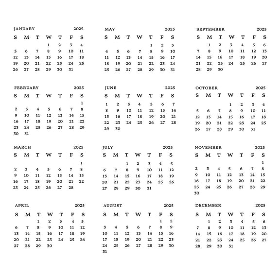 Spellbinders - Florals Through the Year Collection - Press Plates - 2025 DIY Calendar-ScrapbookPal