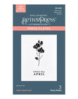 Spellbinders - Florals Through the Year Collection - Press Plates - April Sweet Pea-ScrapbookPal