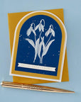 Spellbinders - Florals Through the Year Collection - Press Plates - January Snowdrop-ScrapbookPal