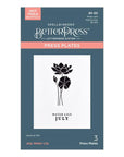 Spellbinders - Florals Through the Year Collection - Press Plates - July Water Lily-ScrapbookPal
