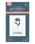 Spellbinders - Florals Through the Year Collection - Press Plates - November Chrysanthemum-ScrapbookPal
