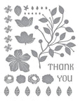 Spellbinders - Four Petal Collection - Dies - Four Petal Thank You Floral-ScrapbookPal