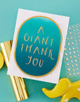Spellbinders - Glimmer Cardfront Sentiments Collection - Glimmer Hot Foil Plate - Giant Thank You-ScrapbookPal