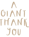 Spellbinders - Glimmer Cardfront Sentiments Collection - Glimmer Hot Foil Plate - Giant Thank You-ScrapbookPal