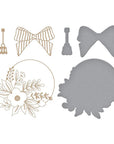 Spellbinders - Glimmer Greetings Collection - Glimmer Hot Foil Plate & Die Set - Blooming Ornament-ScrapbookPal