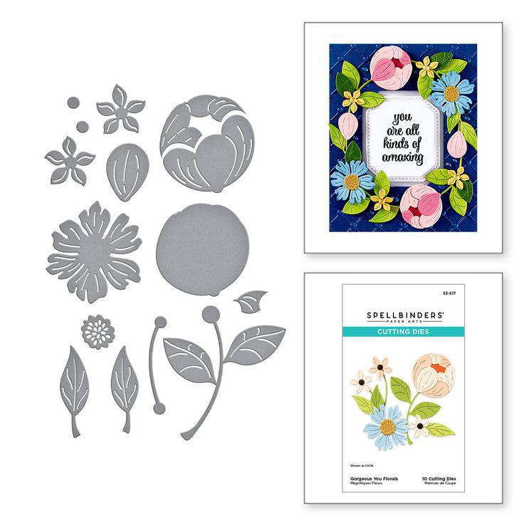 Spellbinders - Gorgeous You Collection - Dies - Gorgeous You Florals-ScrapbookPal