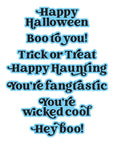 Spellbinders - Halloween Hugs Collection - Letterpress + Foil Plate & Dies - Spooky Sentiments-ScrapbookPal