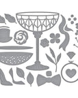 Spellbinders - Happier Hour Collection - Dies - A Special Toast-ScrapbookPal