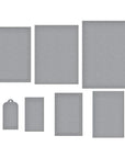Spellbinders - Happier Hour Collection - Dies - Linear Touch Rectangles and Tag-ScrapbookPal