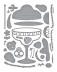 Spellbinders - Happier Hour Collection - Dies - Sip Sip Ole'-ScrapbookPal