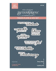 Spellbinders - Happier Hour Collection - Press Plate & Dies - A Special Toast Sentiments-ScrapbookPal