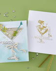 Spellbinders - Happier Hour Collection - Press Plate & Dies - Martini Mood-ScrapbookPal