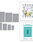 Spellbinders - Happy Hour Collection - Dies - Perfect Touch Rectangles and Tag-ScrapbookPal
