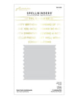 Spellbinders - Hexi-Gems Collection - Glimmer Hot Foil Plate & Die Set - Hexi-Gem Sentiments-ScrapbookPal
